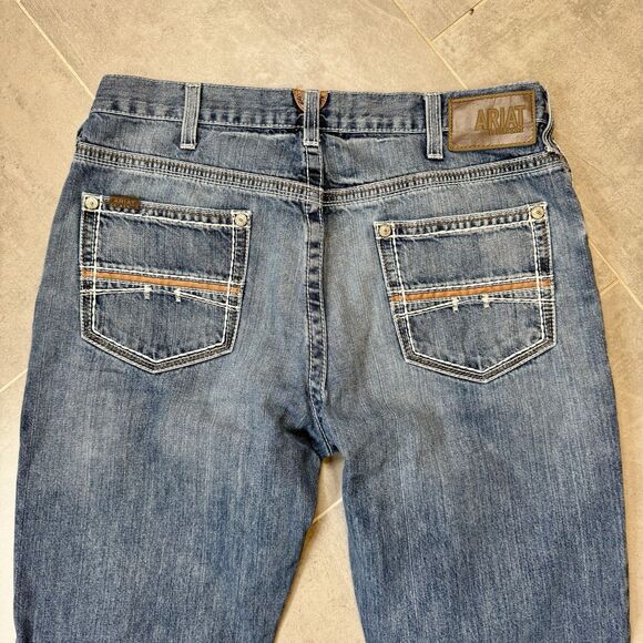 Ariat M4 Coltrane Jeans Men 36x36 Durango Relaxed Boot Cut Blue Western - Picture 12 of 16